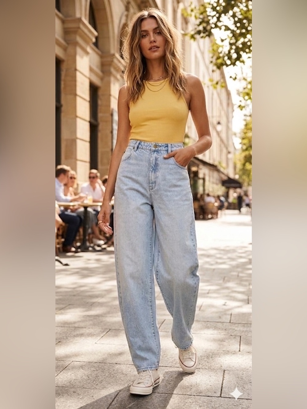 ROLLA'S High Rise Light Blue Baggy Jeans - Picture 2 of 14